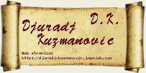 Đurađ Kuzmanović vizit kartica